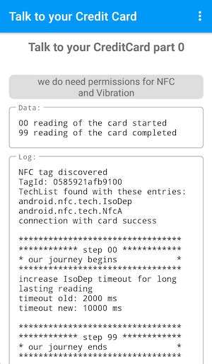 nfc java credit card